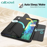 aibevi smart auto sleep wake case for ipad air 4 10 9 pro 11 inch 2020 business foldable cover shockproof tablet stand shell