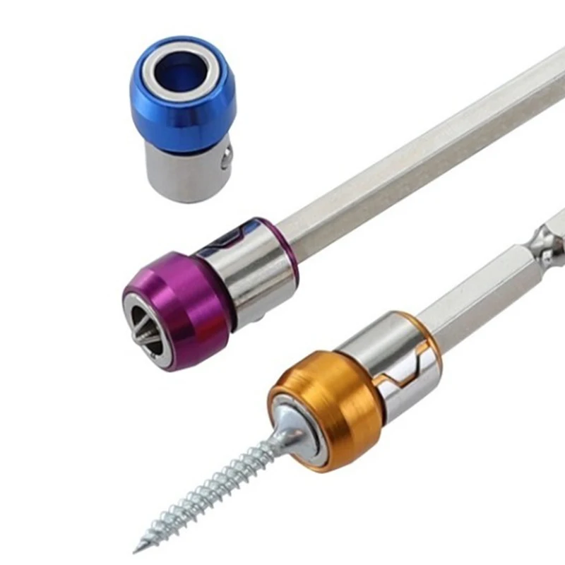 Намагничивающие металлические насадки для отвертки с магнитным позиционером |