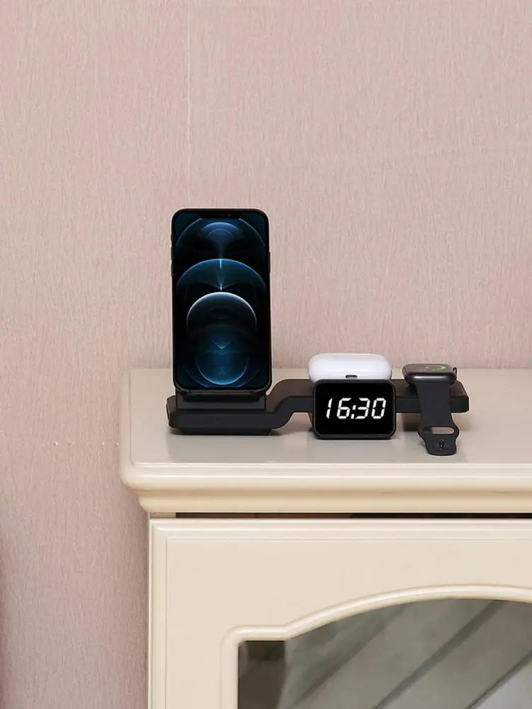Rondaful 4 в 1 Qi Беспроводное зарядное устройство для Apple Watch 6 5 3 2 док-станция быстрой