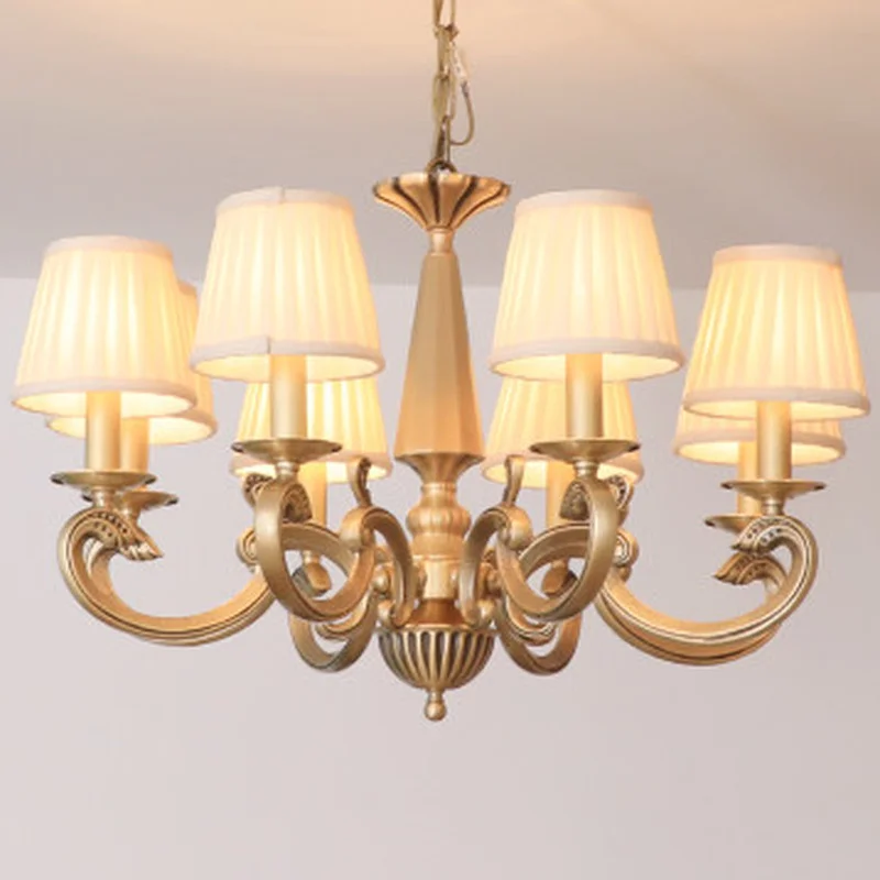 Американская медная люстра Роскошные Бронзовые светильники с подвесками для