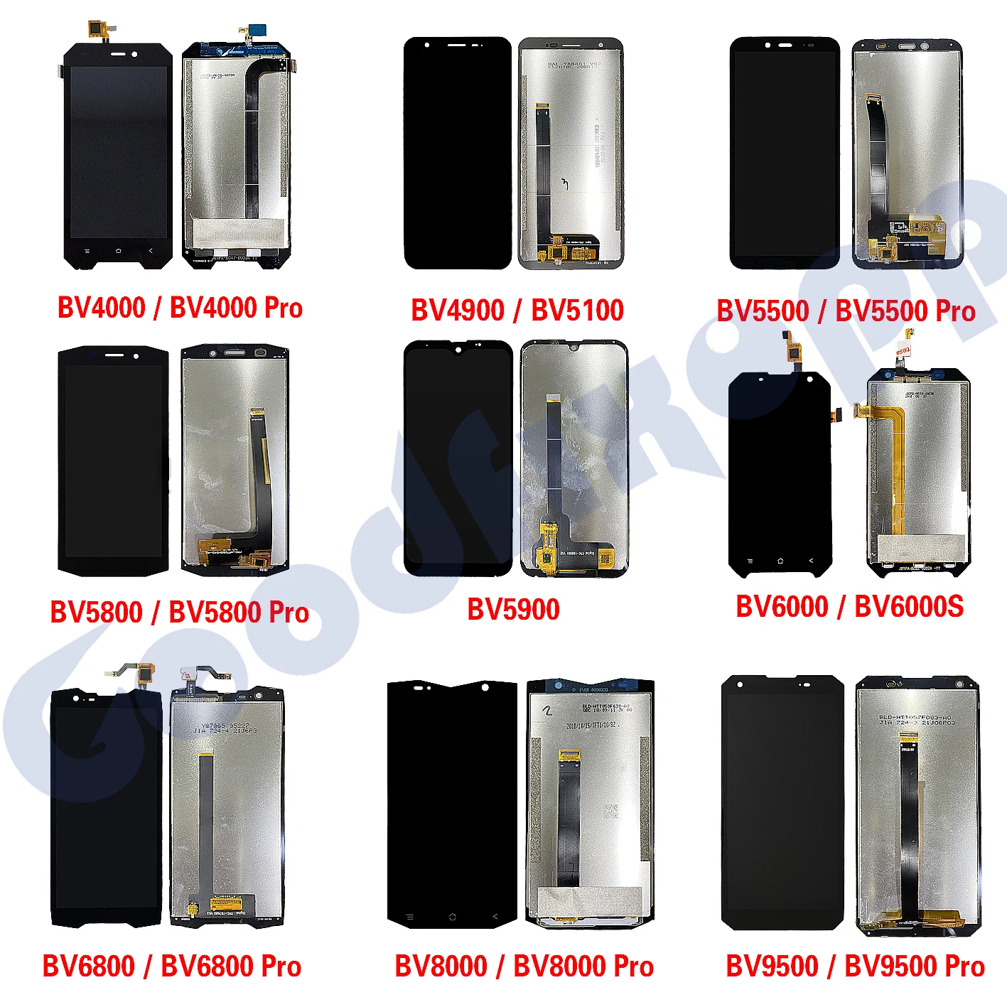 Для Blackview BV4000 BV5100 BV5500 BV5800 BV5900 BV6000 BV6800 BV8000 BV9500 BV9900 ЖК-дисплей