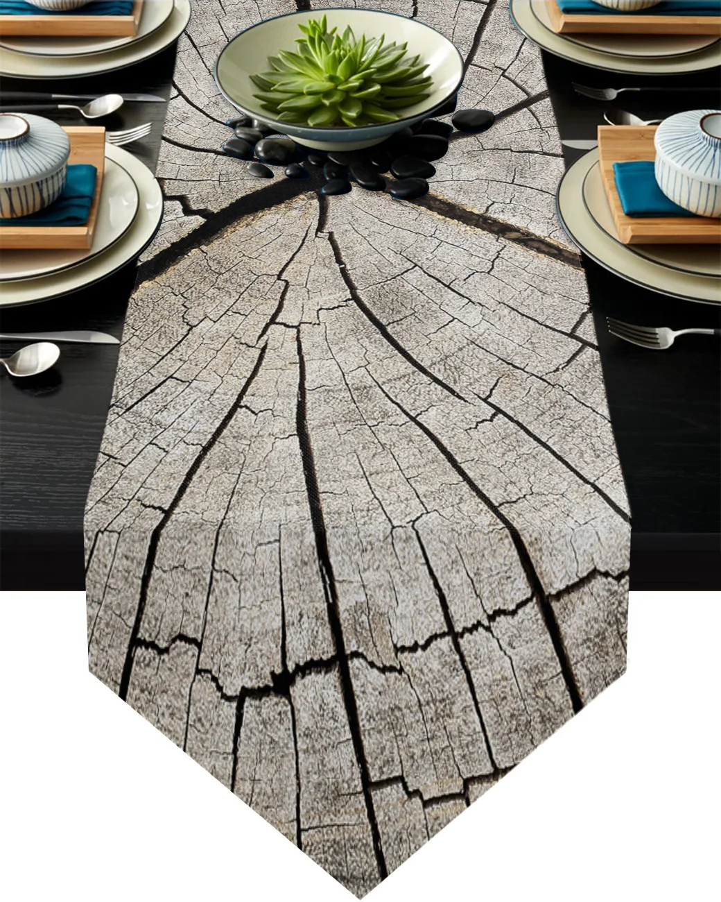 

Винтажная деревянная текстура, настольная дорожка с трещинами, деревенская Свадебная Декоративная скатерть, скатерть с флагом, коврик от п...