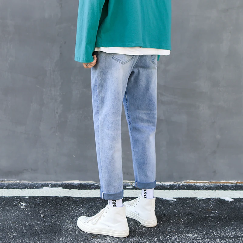 

New Denim Casual Wide leg Oversize Cargo Denim Boy Baggy Jeans For Men Overalls Boys Man Pants