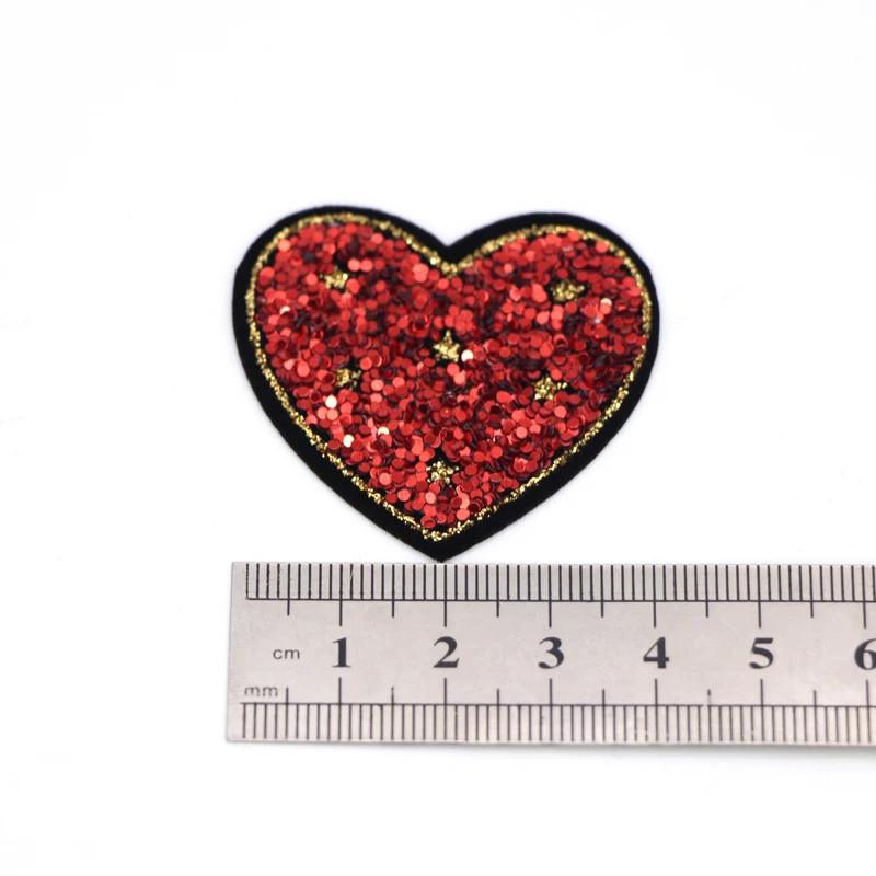 10 шт./лот нашивки с блестками для детей женская одежда сделай сам в полоску