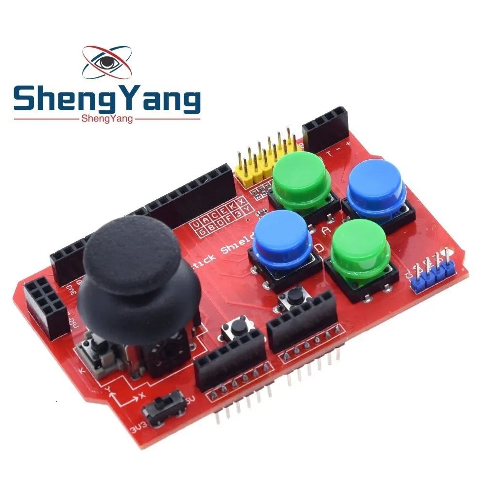 ShengYang щит джойстика для Arduino Плата расширения аналоговая клавиатура и мышь функция