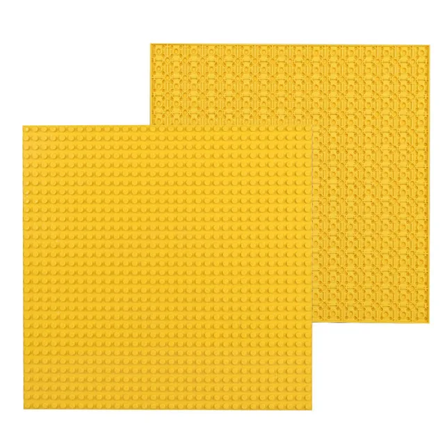 A2 Yellow Двухсторонняя 32*32 точки напольная опорная плита для маленького кирпича DIY строительное основание для блоков для башни Классические блоки фигурка игрушка - Цвет: A2 Yellow