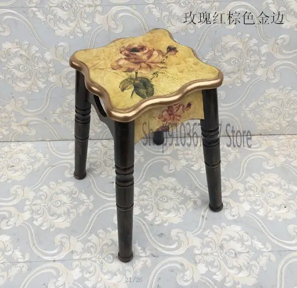 European-style Solid Wood Fashion Creative Dining Table Stool Chair Modern Bench Nordic Complete Living Room |