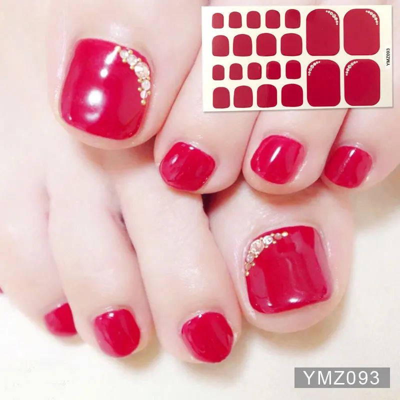 YMZ093 Lamemoria, новые стикеры на ногти, клей, лак для ногтей, обертывания для пальцев ног, блестящие, однотонные, серебристые наклейки, полоски для ногтей, маникюр для девочек - Цвет: YMZ093