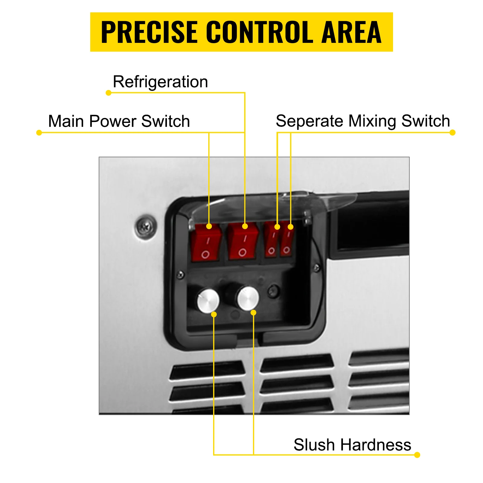 vevor commercial slushy machine 24303645l slush maker frozen drink dispenser ice cool juice smoothie making kitchen appliance free global shipping