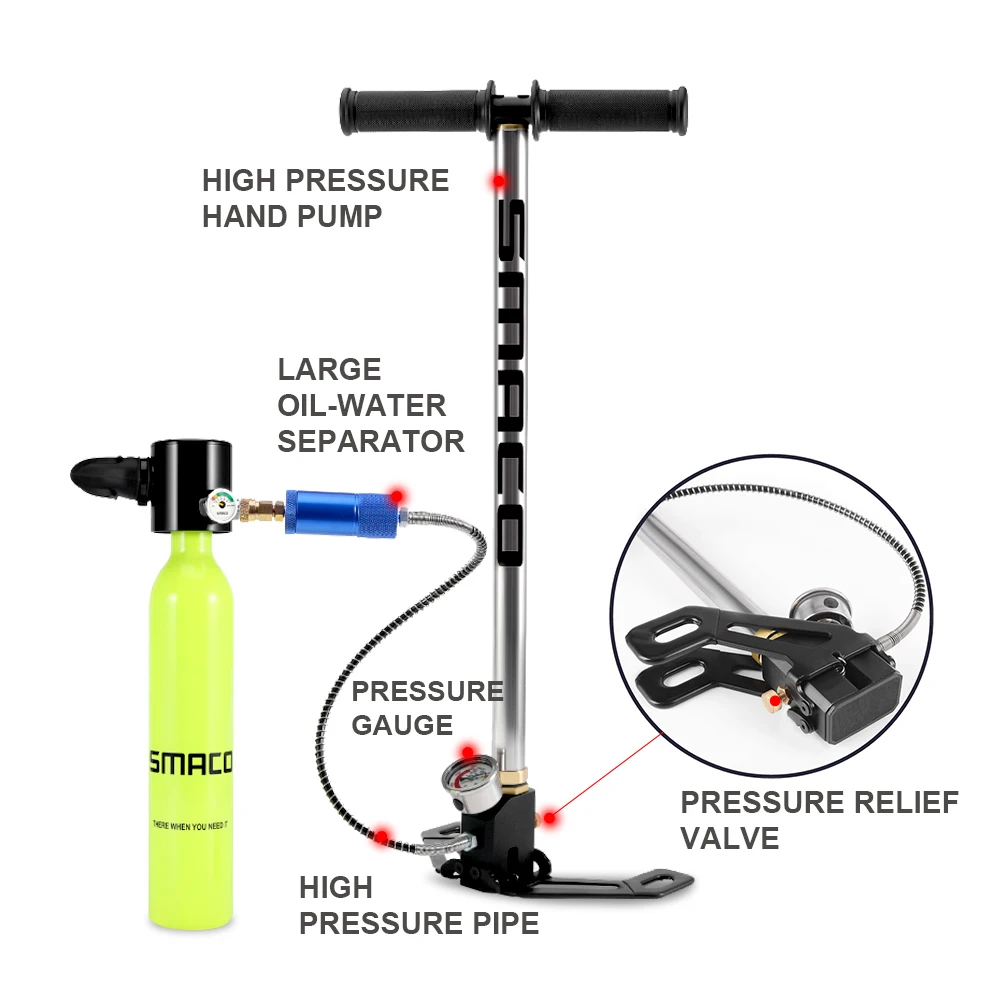 Smaco оборудование для дайвинга мини баллон кислородный баллон|Трубки| |