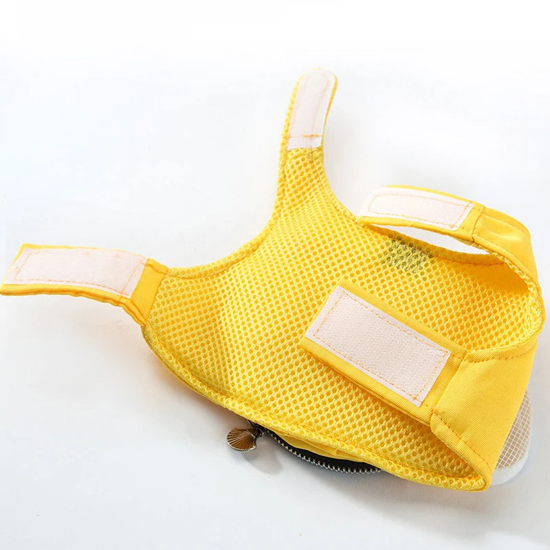 

Cat Dog Harness and Leash Set Cute Bee Designer Breathable Pet Vest Harness with Snack Bag Cat Accessories Yellow S-XL