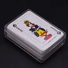 Портативная карточка для игр для путешествий на открытом воздухе, Прозрачная Жесткая пластиковая коробка в форме бумаги, мини-настольная игра в покер
