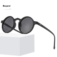 boyarn new round frame sunglasses trend restoring men and women sunshade sun glasses uv protection sun glasses goggle uv400