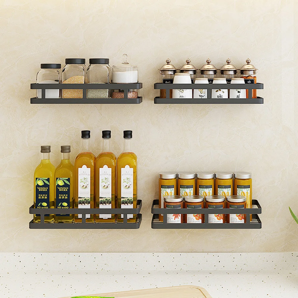 Для крепления на Ванная комната полка для хранения стене стеллаж Кухня приправа