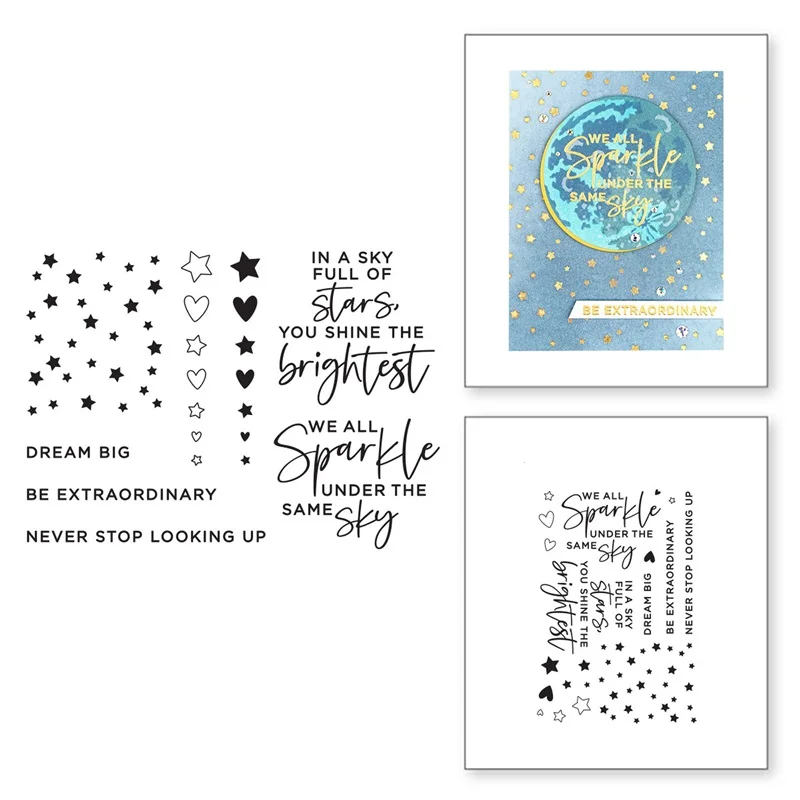 

Новое поступление прозрачные силиконовые штампы Звездные чувства печать для DIY скрапбукинга фотоальбома декоративные прозрачные штампы