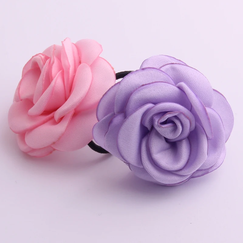 Женские резинки для волос FQ013 высококачественные эластичные с цветами ручной