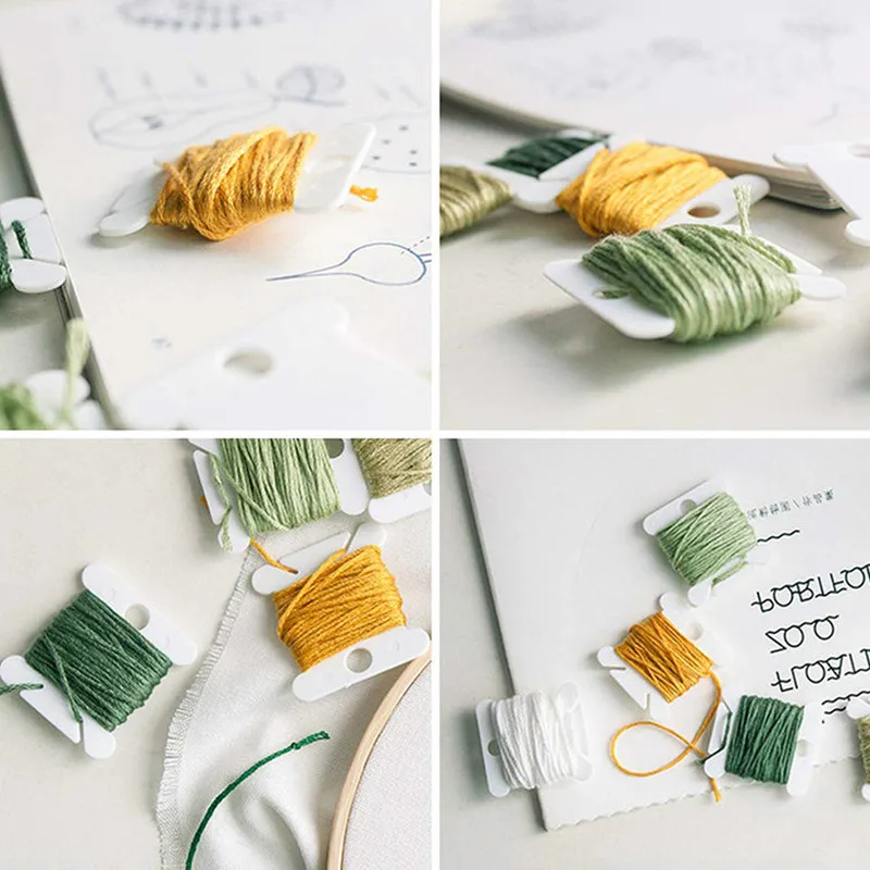 50/100 шт органайзер для ниток вышивка держатель нить ремесло бобины вышитая