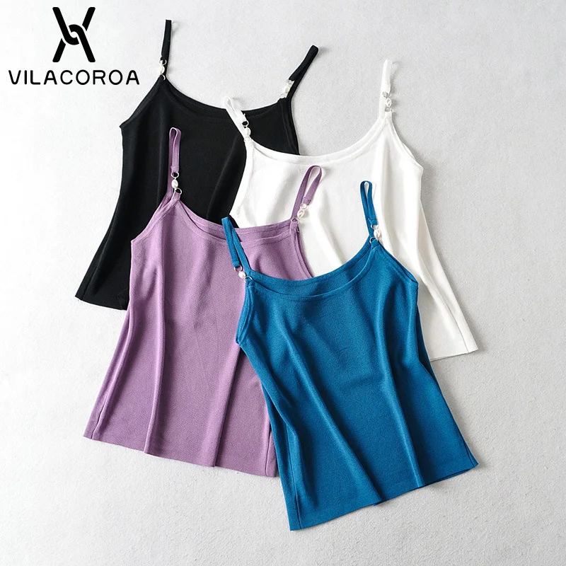 

Топ на бретельках с открытыми плечами и жемчужинами, женская одежда, однотонный тонкий женский топ, повседневный укороченный топ, женская о...