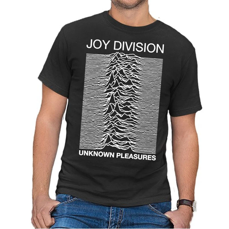 Прямая поставка летняя Стильная мужская футболка Joy Division Unknown pleasures s M usic черная