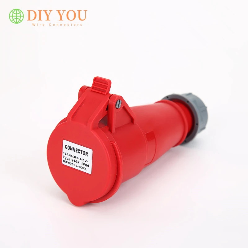 Водонепроницаемый пыленепроницаемый Штекерный электрический разъем 32 А 4