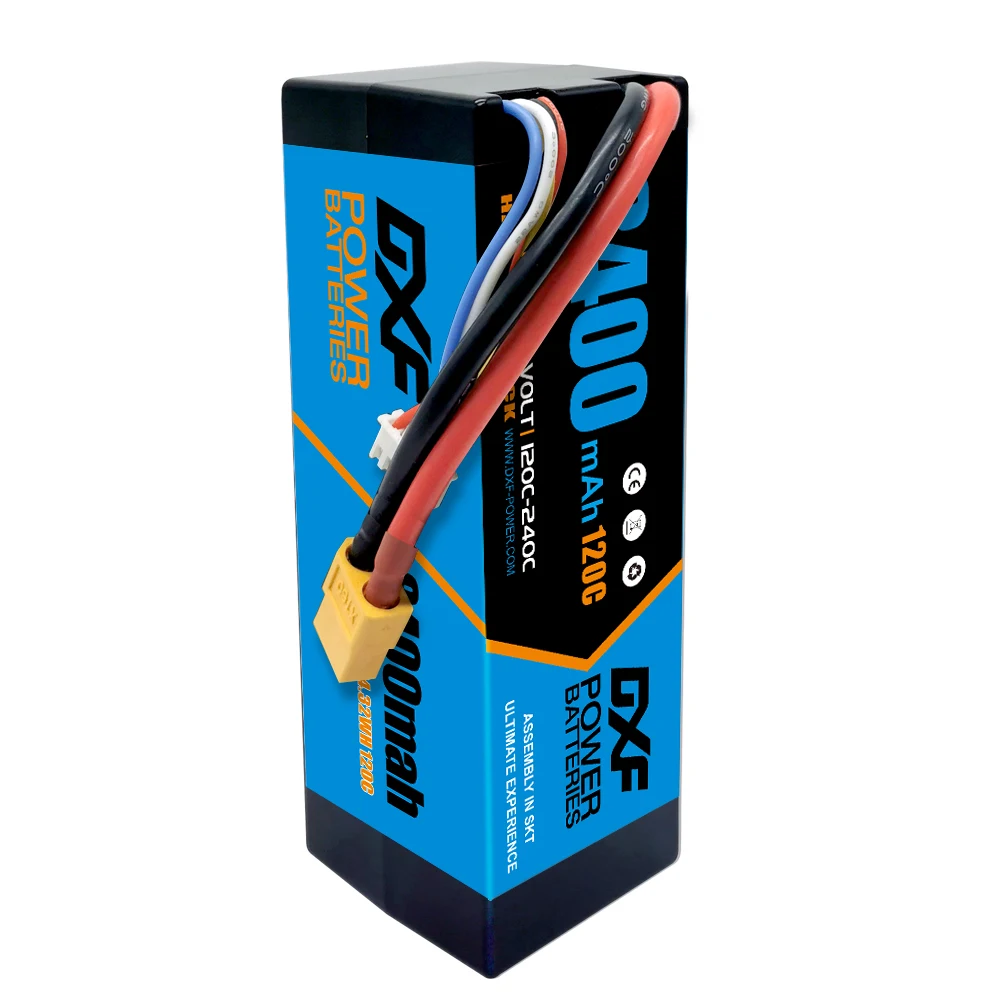 DXF Футляр Чехол Lipo Батарея 4S 8400 мА/ч 14 8 V 120C/240C деканов/XT60/XT90/EC5/XT150 разъем для 1/8 1/10