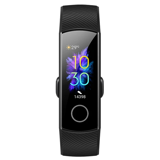 Promotion black Умный Браслет huawei Honor Band 5, Оксиметр крови, кислород, волшебный цвет, сенсорный экран, для плавания, для обнаружения сердечного ритма, сна, сна - Цвет: Promotion black