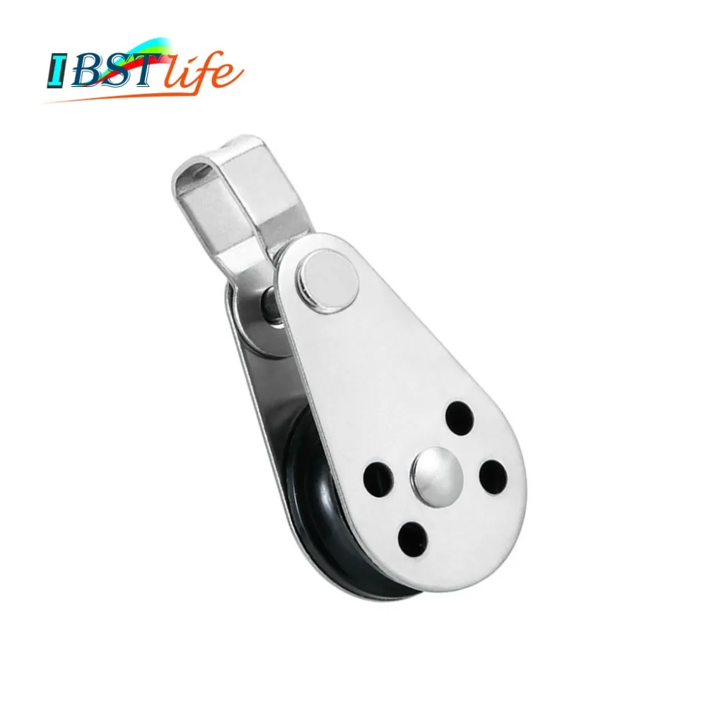 Stainless Steel 316 Pulley Blocks Rope Runner Kayak Boat Accessories Canoe Anchor Trolley Kit for 2mm to 8mm | Спорт и развлечения