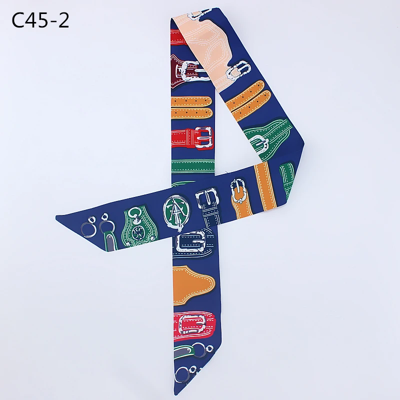 Женская облегающая сумка шарф из ленты шелковые шарфы для волос женские модные с