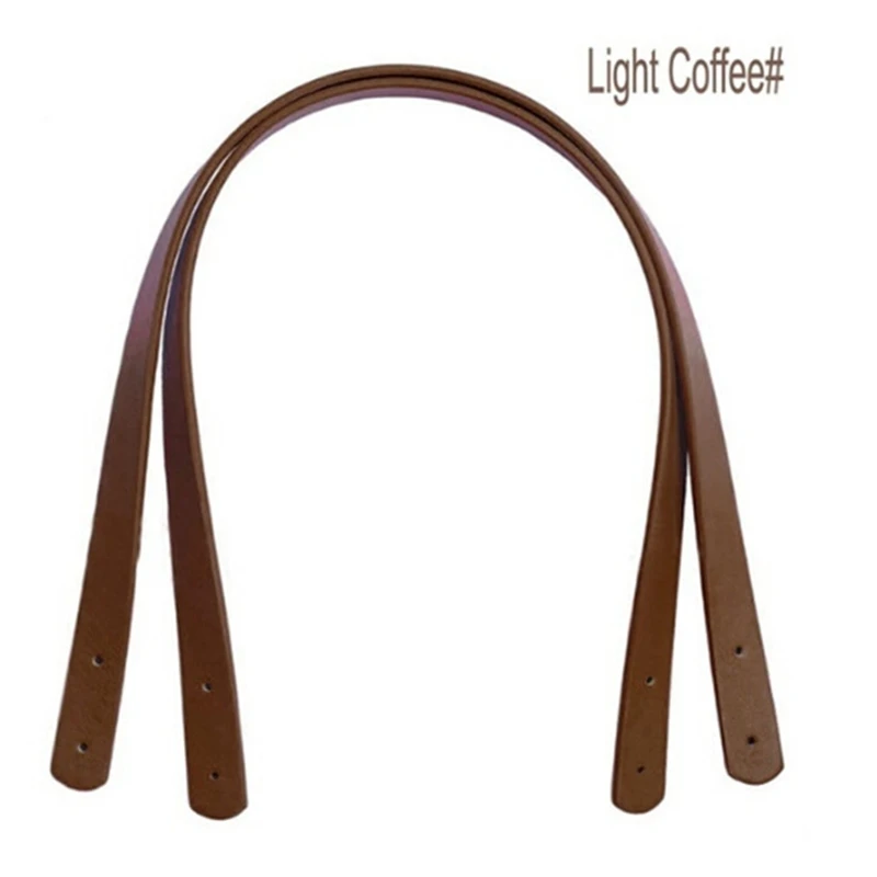 2 Pcs Bag Belt Detachable PU Leather Handle Lady Shoulder Bag DIY Replacement Accessories Handbag Band Handle Strap Band