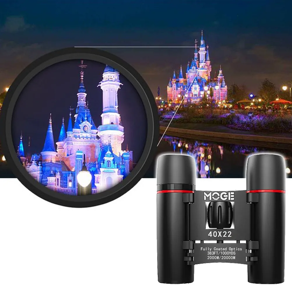 

100x22 Professional HD Telescope 2000m Long Range Binoculars High Magnification Micro Folding Mini Telescope For Camping Hiking