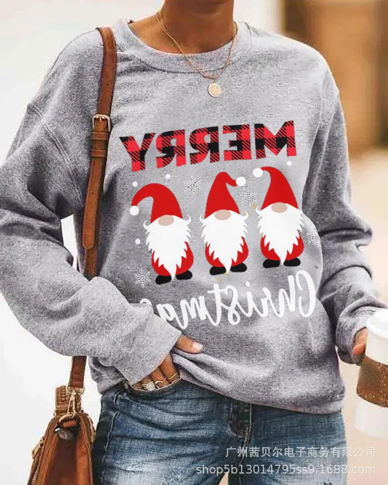 

Женский хлопковый свитшот с длинным рукавом и круглым вырезом