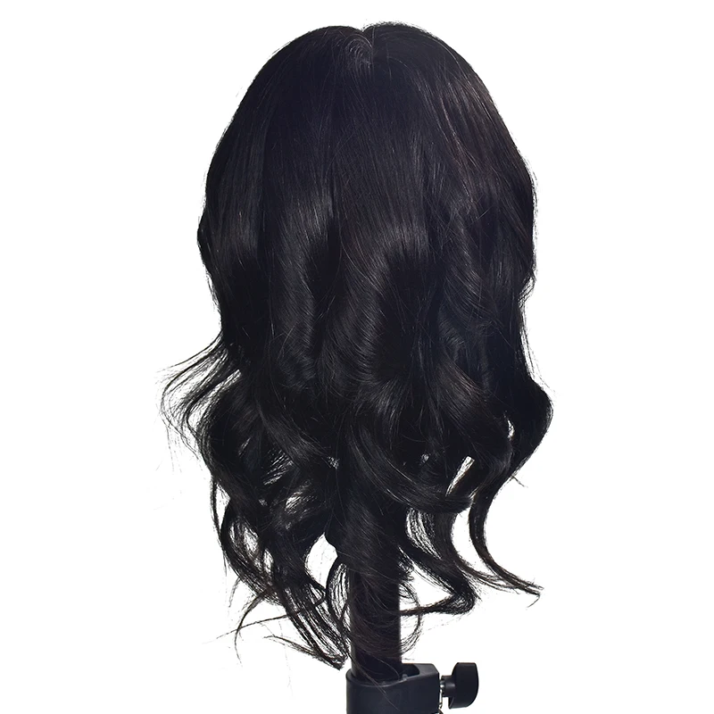 100% настоящие натуральные человеческие волосы для обучения головы манекена с