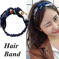 1pcs floral print hair bands for women ponytail scarf elastic headbands hair accessories 2021 wash face hair ties headband