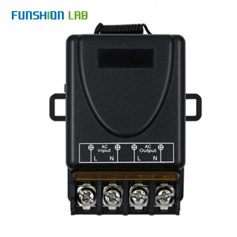 Беспроводной модуль релейного приемника FUNSHION 433 МГц 220 В переменного тока 1 канал