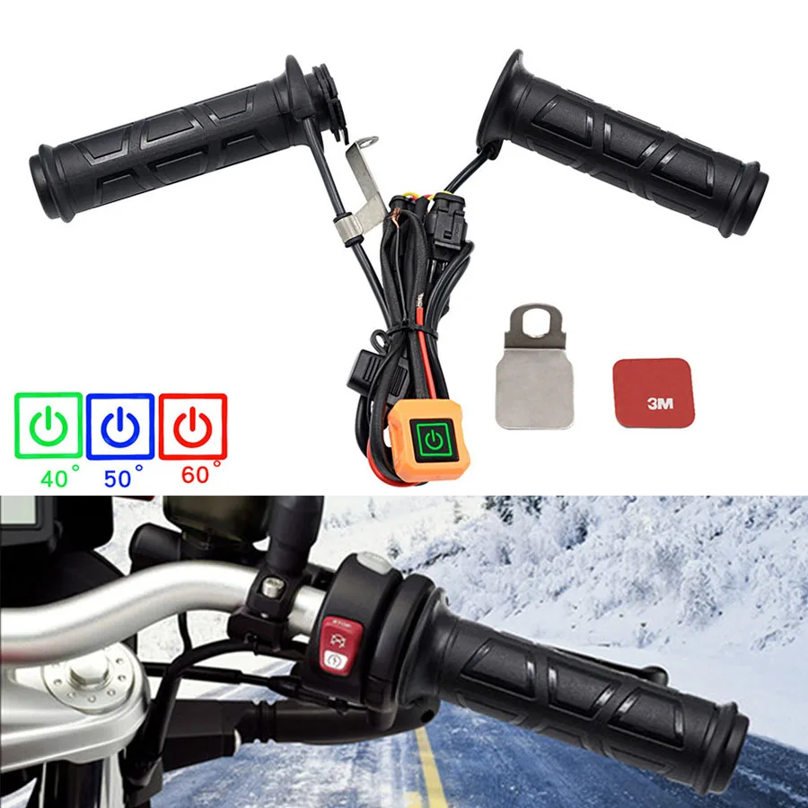 

22mm Motorcycle Electric Heating Handlebar Independent Switch Three Gears Temperature Control
