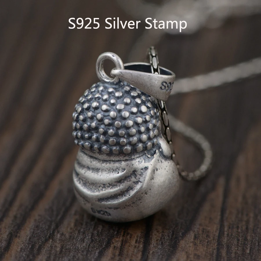 Подвеска буддизма из серебра 925 пробы мужские и женские подвески Будды винтажные