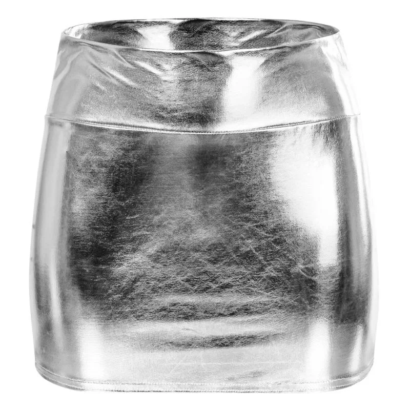 Пикантная модная универсальная юбка из искусственной кожи для ночного клуба 2021