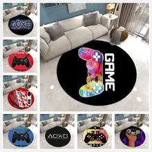 Fashion Living Room Rug Gamer Round Carpet Game Console Bedroom Rugs Boys Chair Mat Kids Play 3D Floor Area Rug Entrance Doormat Fashion Living Room Rug Gamer Round Carpet Game Console Bedroom Rugs Boys Chair Mat Kids Play 3D Floor Area Rug Entrance Doormat