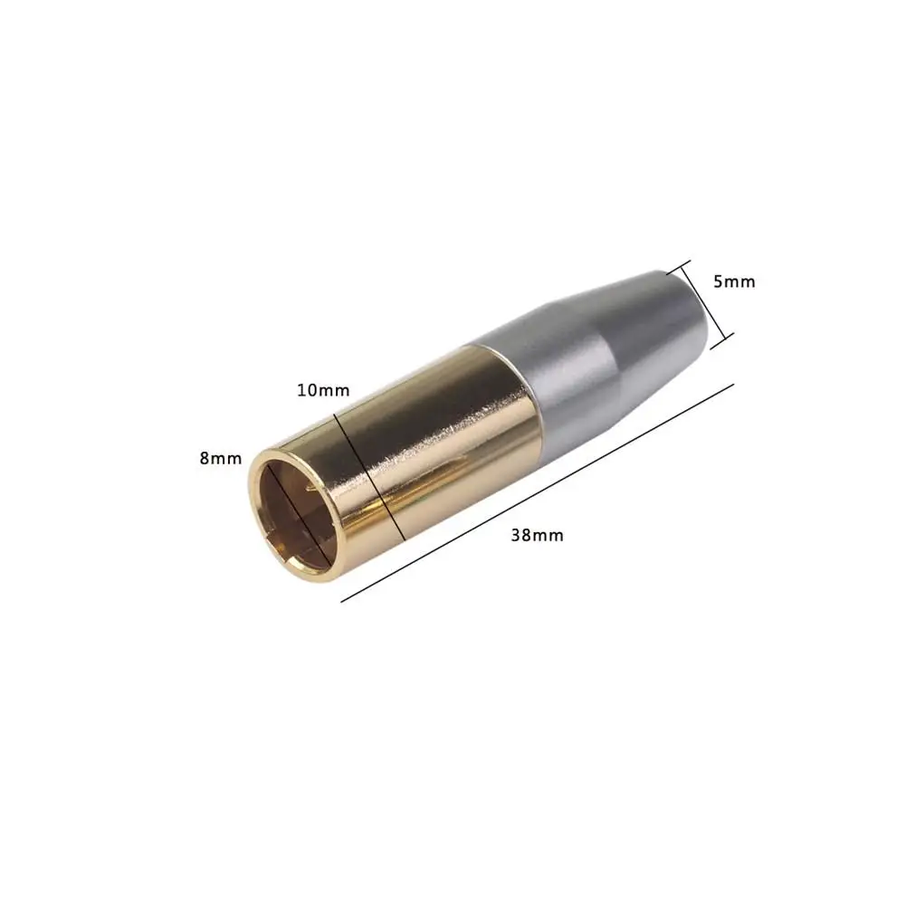 Мини XLR 3 контактный маленький штекер аудио микрофонный разъем для прямого