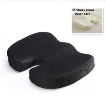 Gel Orthopedic Memory Cushion Foam U Coccyx Travel Seat Massage Car Office Chair cervical health care pain pad pillows - Цвет: Белый