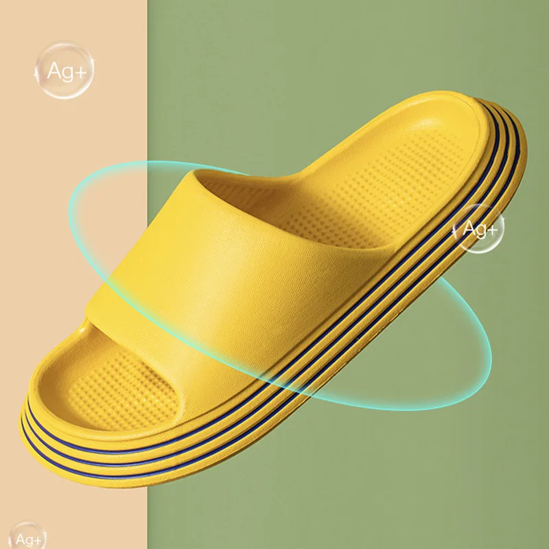 

Home Indoor Slippers Summer Women's Platform Ladies Slides Soft Soled Bathroom Shoes Flat Sandals Casual Comfortable Beach Shoes