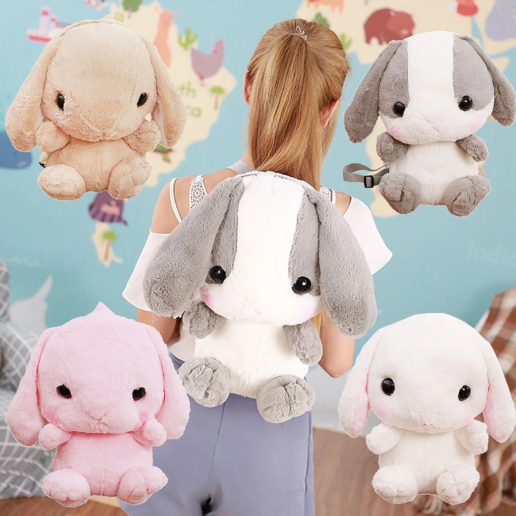 Lop плюшевый рюкзак восхитительный набитый Кроликом с длинными ушами кролика