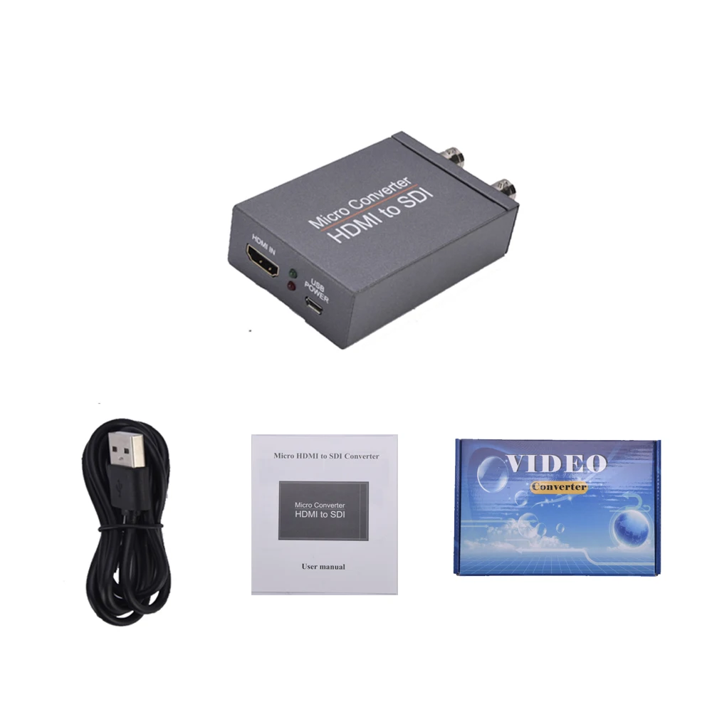 HDMI to SDI Converter  3G/HD/SD-SDI and Support 1080P with Power Supply