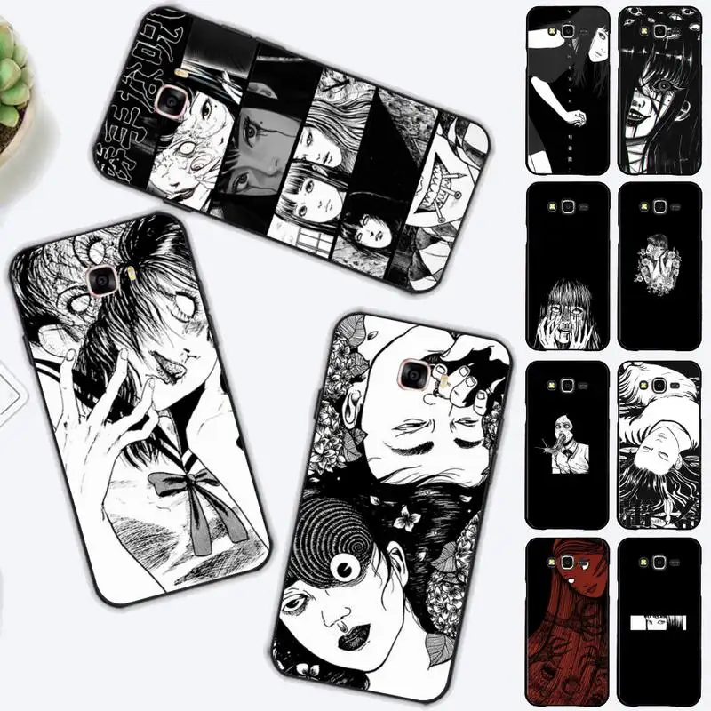 

Junji Ito Terror Horror Anime Phone Case for Samsung J 2 3 4 5 6 7 8 prime plus 2018 2017 2016 core