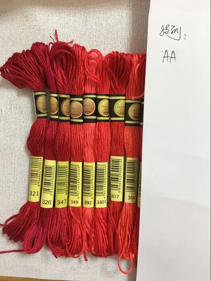 Топ CXC 10 шт. нитки для вышивки крестиком/нитки на заказ цвета 04