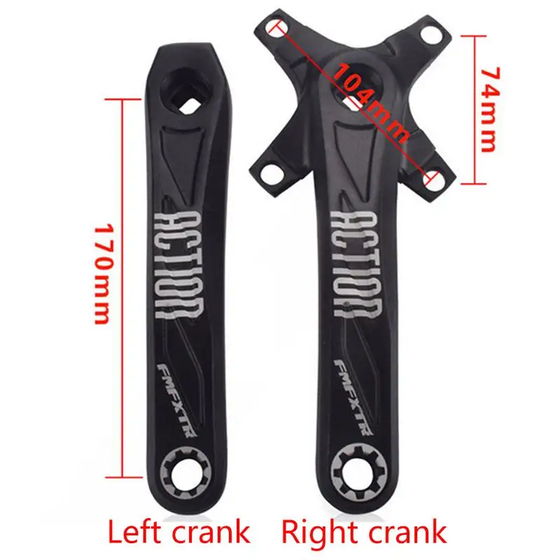 

MTB Crankset 170mm Aluminum Alloy Bicycle Chain Ring Road Bike Speed Crank Arm Crankset Cycling Repair Part Left/Right