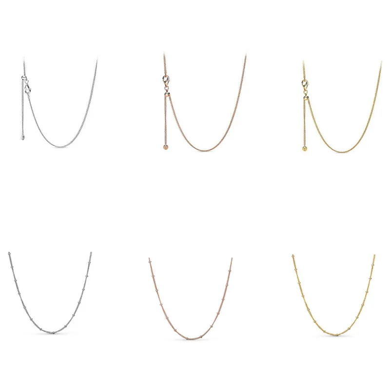 

Ожерелье женское из серебра 925 пробы под розовое золото