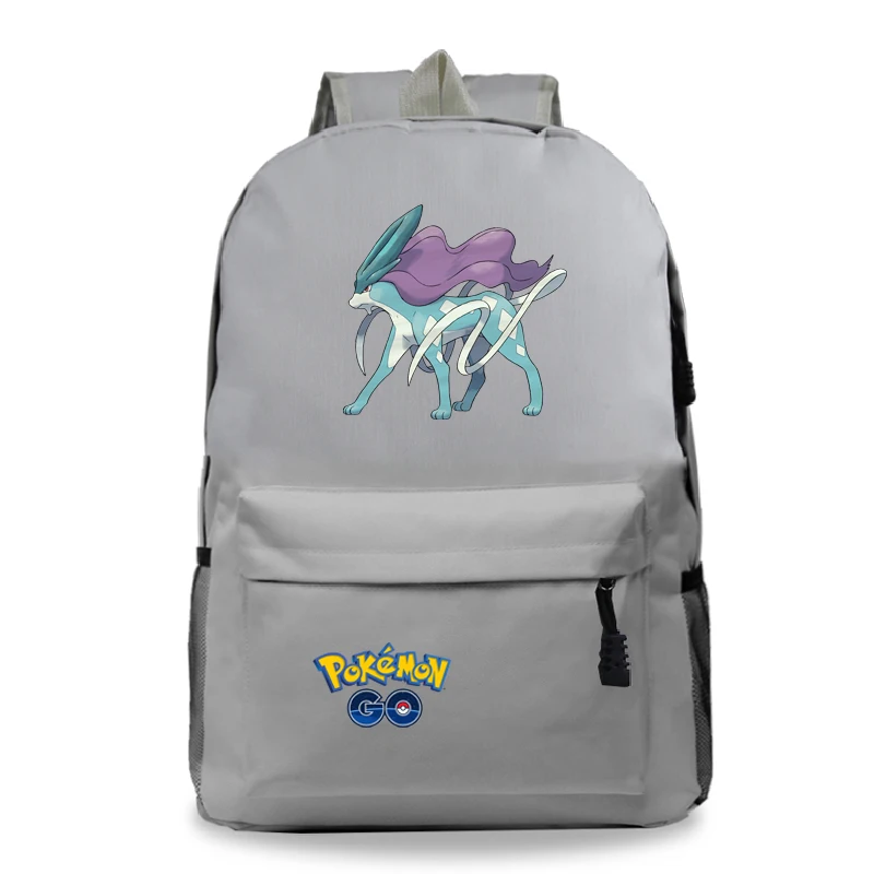 C6 Mochila Pokemon рюкзаки для школы подростков девочек Sac Dos Аниме Пикачу сумка plecak ноутбук унисекс мультфильм Backbag 41-44 - Color: C6
