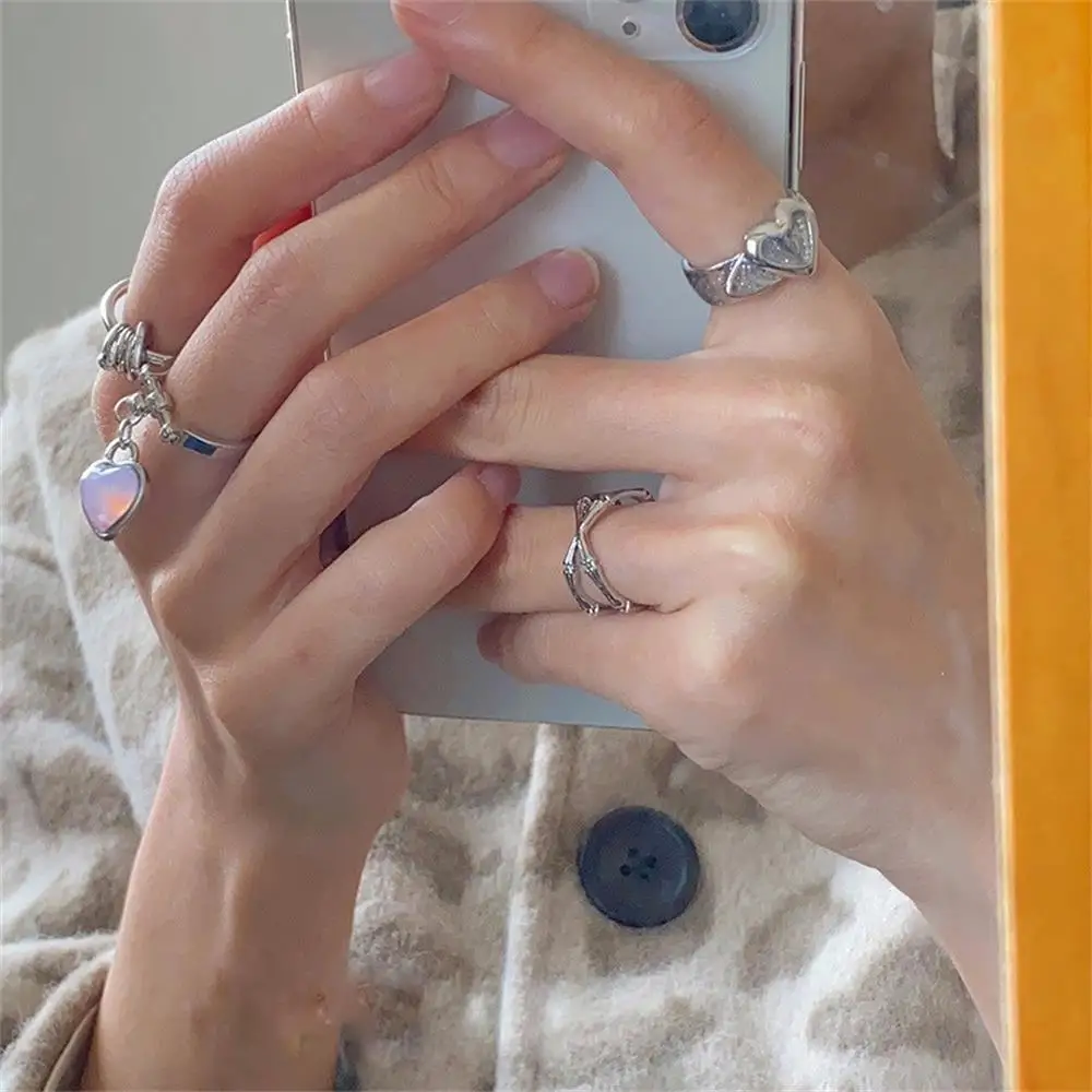 2020 новая трендовая подвеска в виде сердца серебро Цвет винтажном стиле с