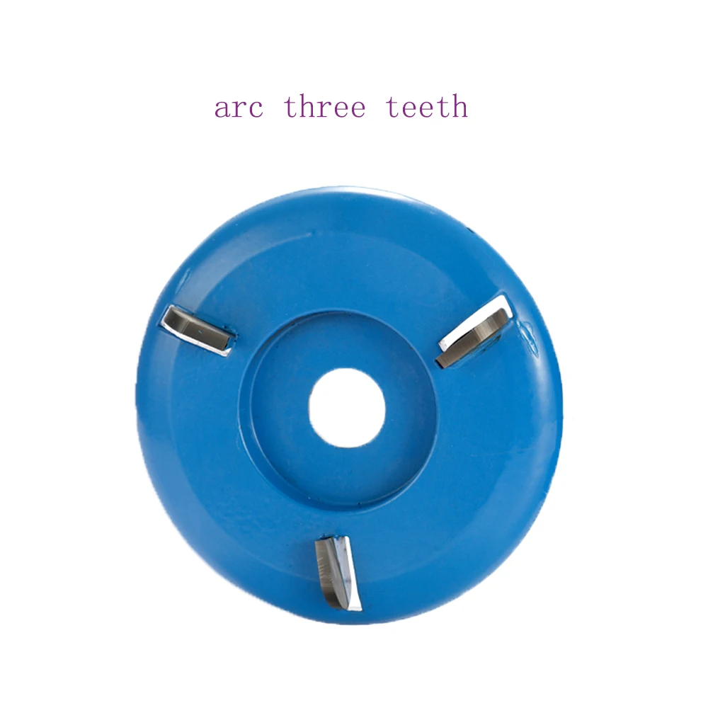 arc three teeth Для полировки 3/6 зубьев мощный резьба по дереву дисковый инструмент фреза 90 мм диаметр 16 мм отверстие угловая шлифовальная машина - Цвет: arc three teeth